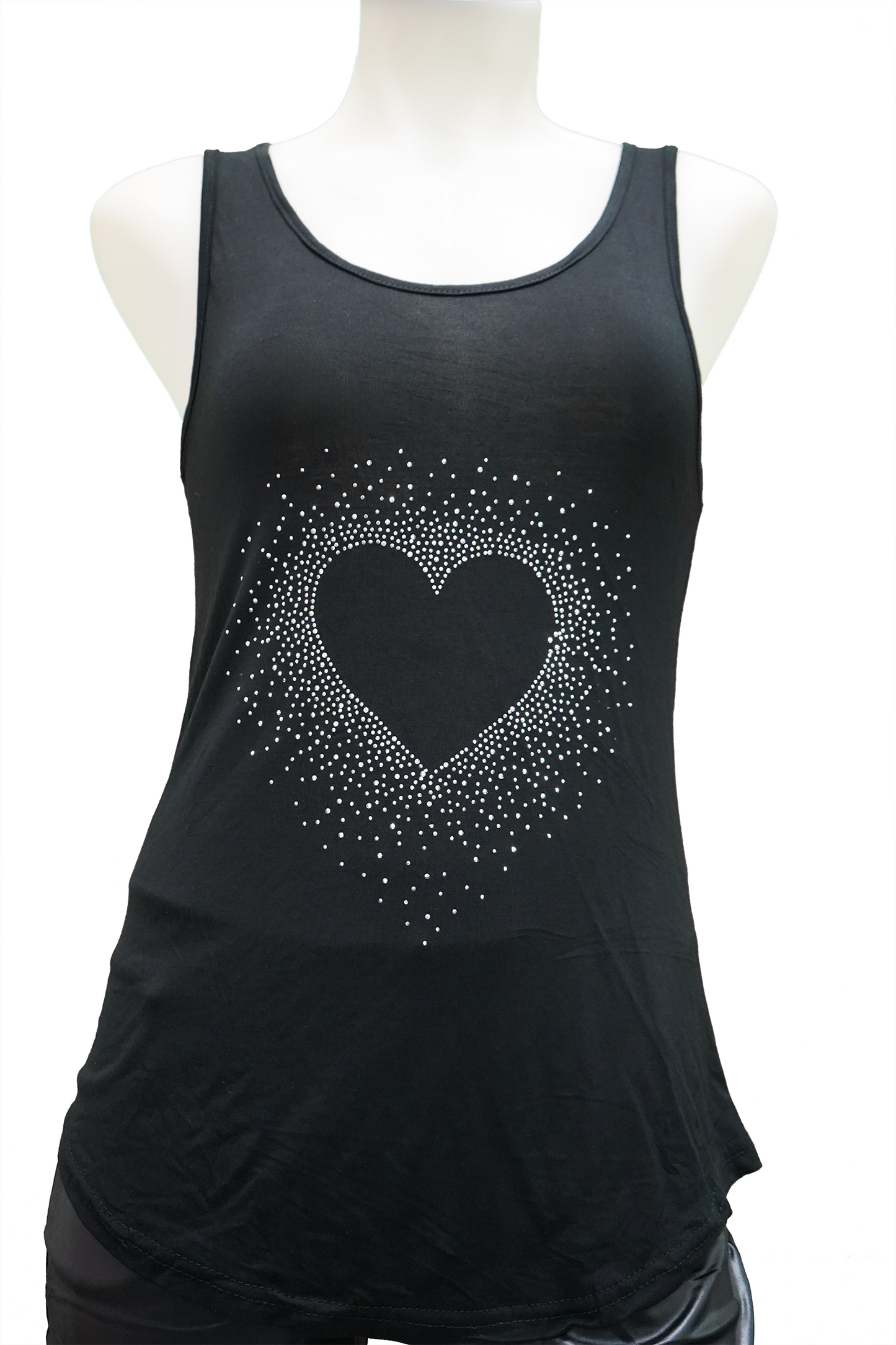 Rhinestone Designed Tank Top