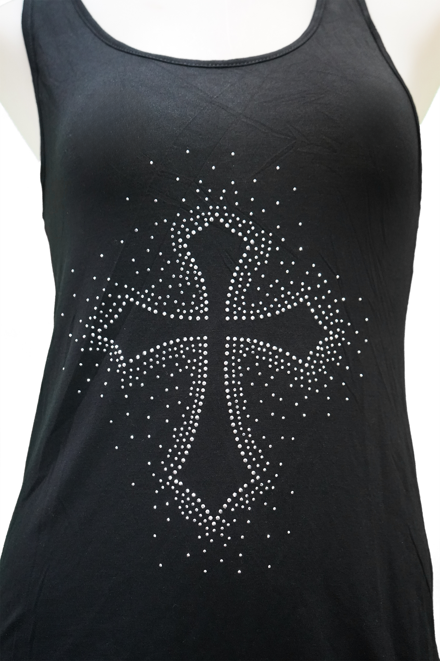 Rhinestone Designed Tank Top