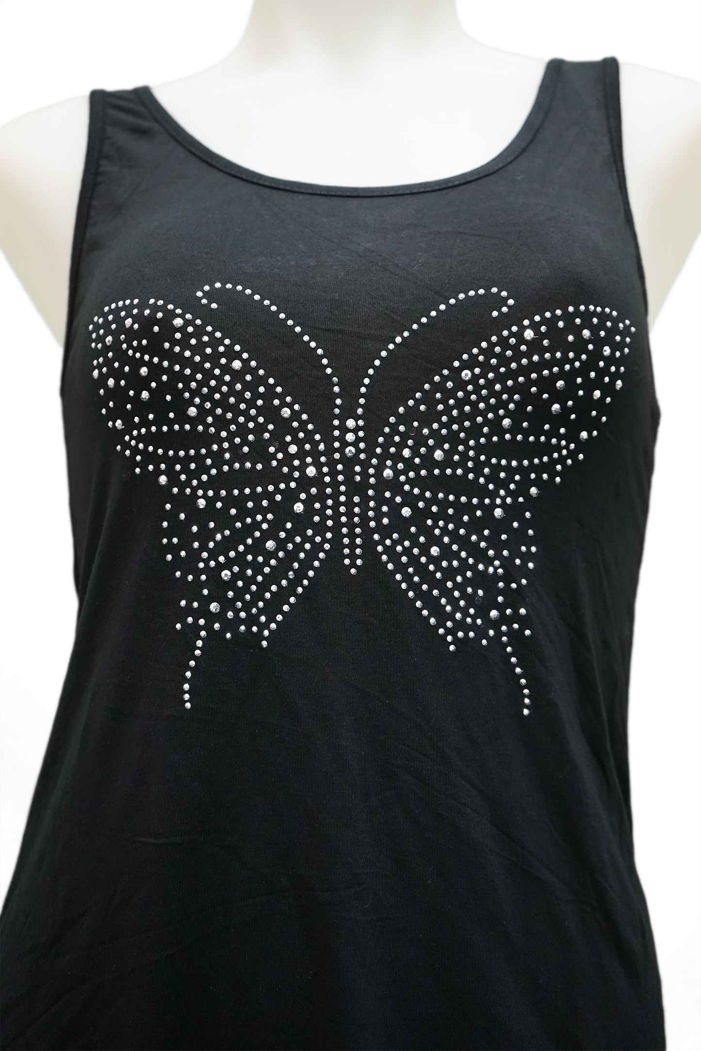 Rhinestone Designed Tank Top