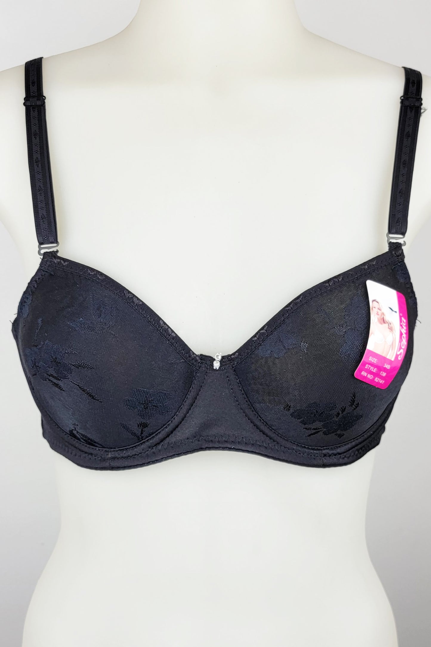 Floral Patterned Underwire Bra - 6 Pack