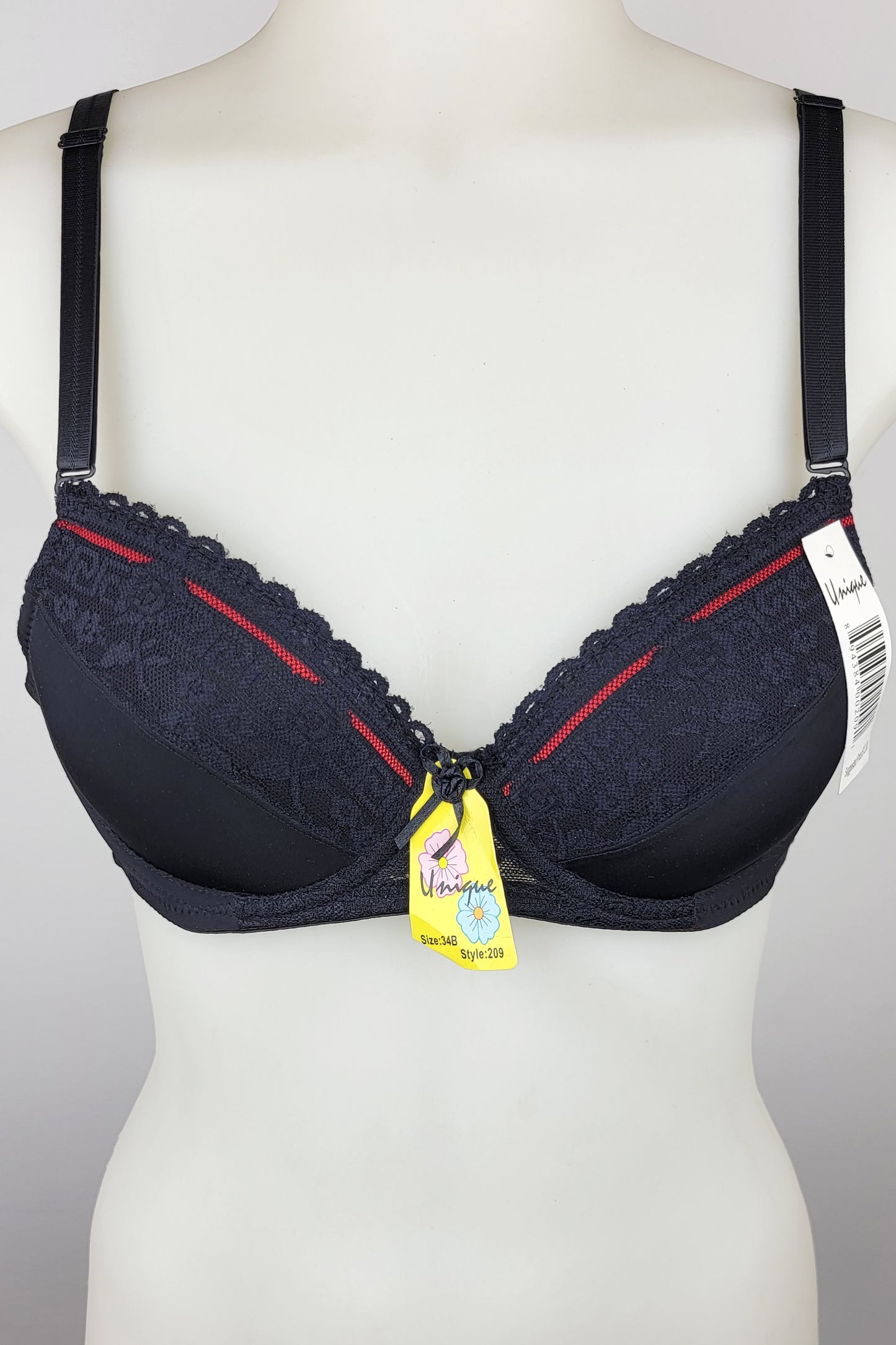 6 Pack Sexy Soft Lace Comfort Underwire Bra Lingerie Underwear 32B - 38B