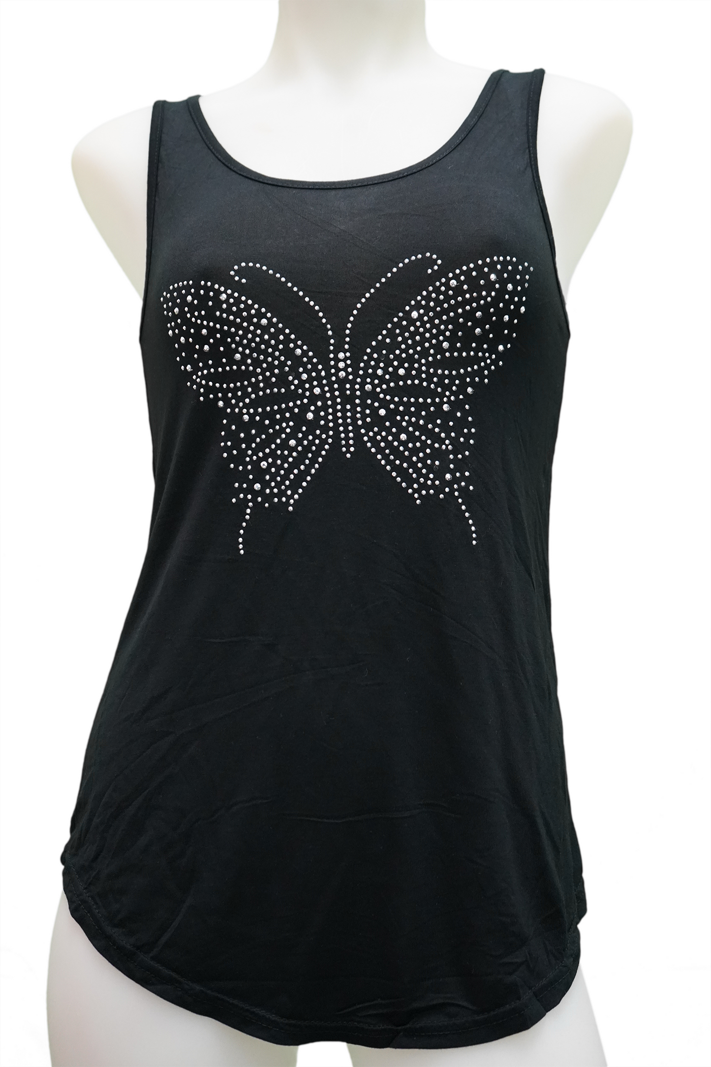 Rhinestone Designed Tank Top
