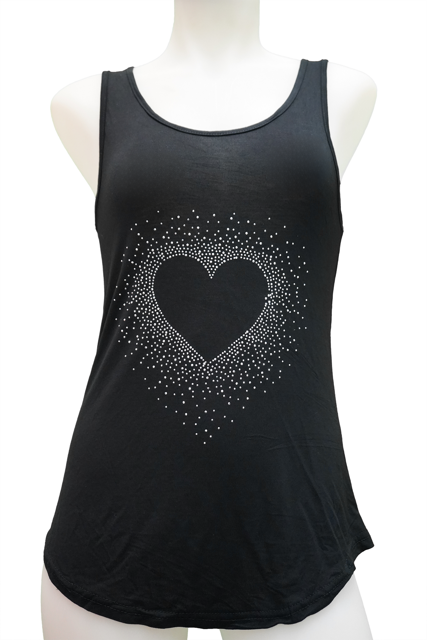 Rhinestone Designed Tank Top