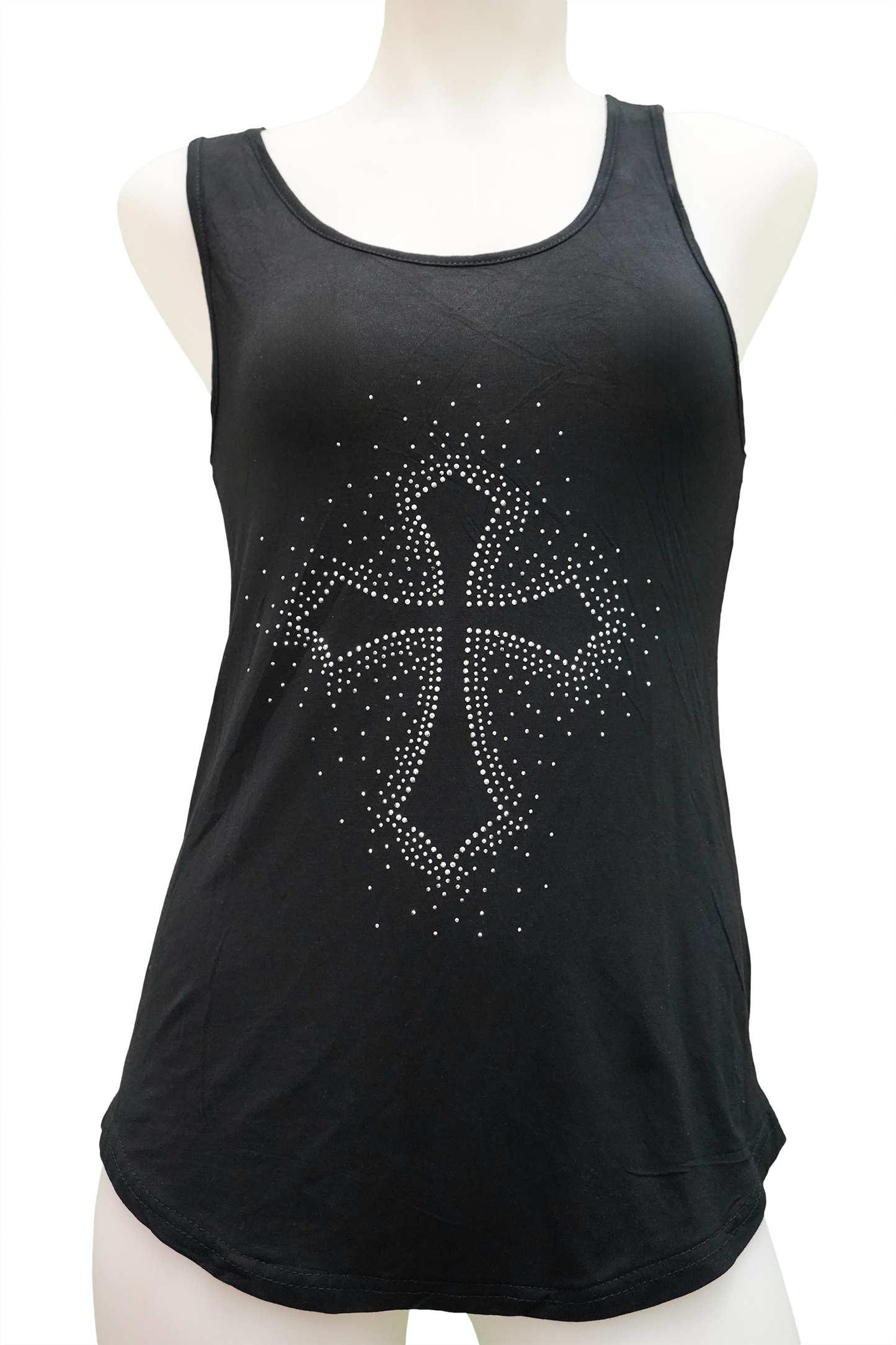 Rhinestone Designed Tank Top
