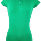 Rosia Women's Short Sleeve Cotton Polo Shirt w/ Stretch Solid Color SMALL ONLY