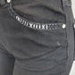 Women's Embroidered Design Black Jeans