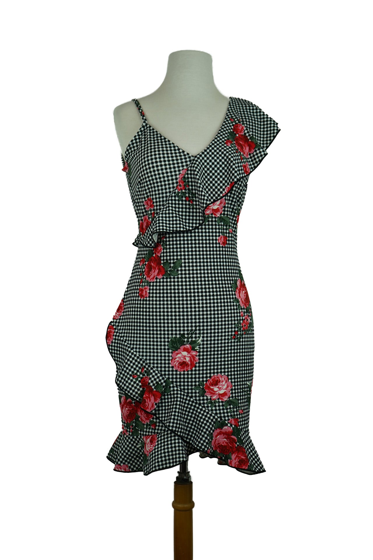Rose Print Picnic Pattern Dress