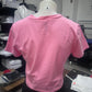 Barbie Pink SAINTS bedazzled alternative graphic crop top