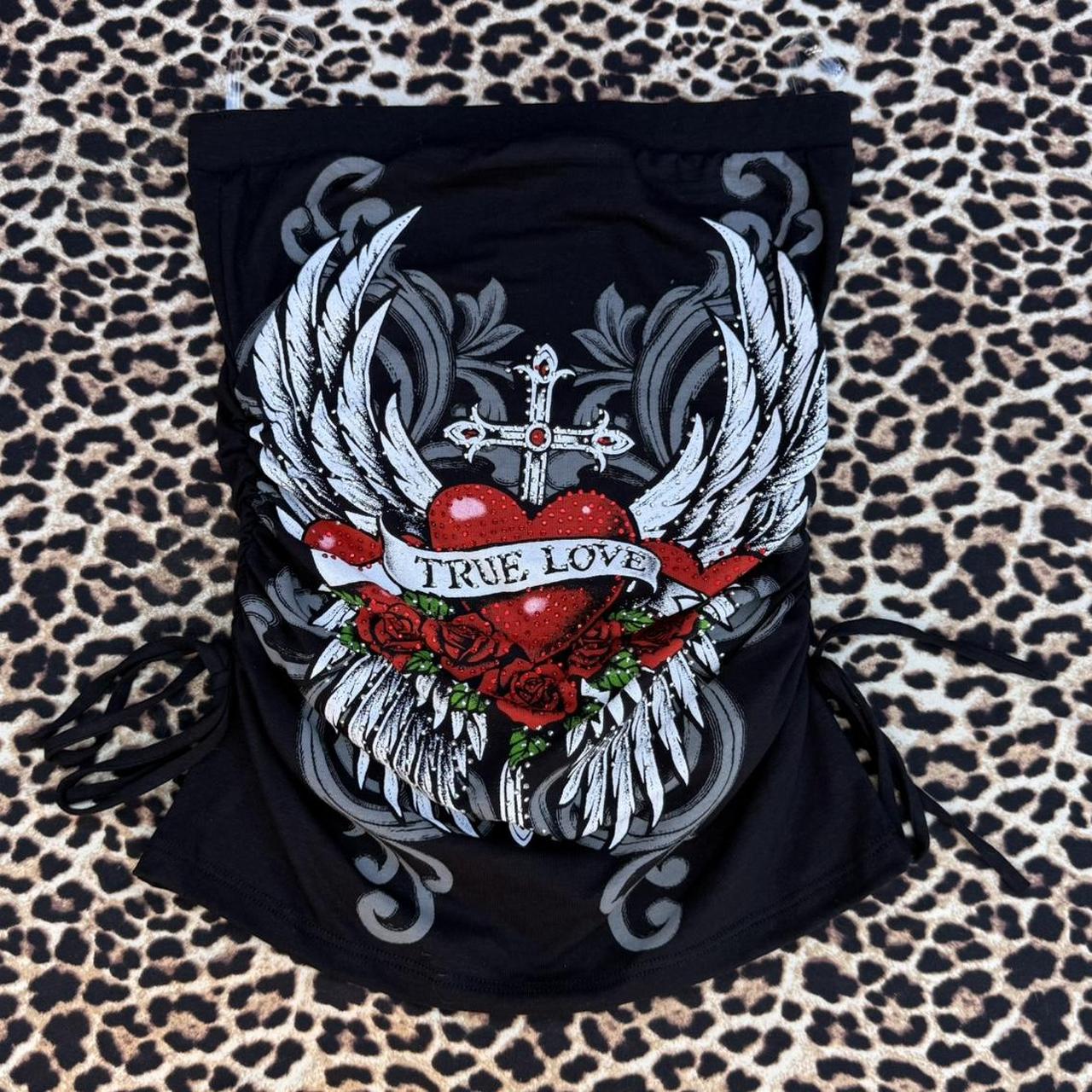 true love tube top on cheetah background full photo