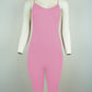 Seamless Ribbed Bodycon Romper: High-Stretch, Yoga & Jogging (Polyester-Spandex)