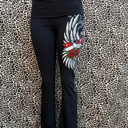 True Love Y2K bottoms with bottom flare