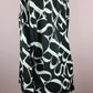 Letter Patterned Button Up Blouse Top
