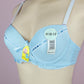 6 Pack Checkered Plaid Pattern Women's Push Up Bra with Ribbon 34C 36C 38C 40C