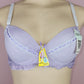 6 Pack Checkered Plaid Pattern Women's Push Up Bra with Ribbon 34C 36C 38C 40C